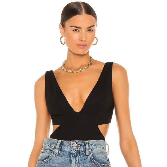 NBD Tops - Stormi Bodysuit in Black by NBD - size S